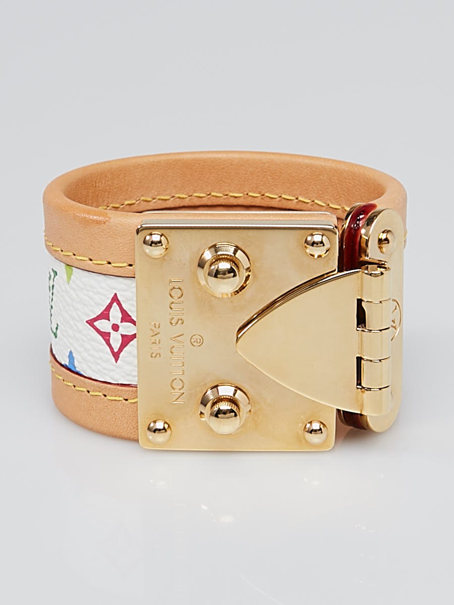 Louis Vuitton White Monogram Multicolore Brace Force Bracelet - Yoogi's  Closet