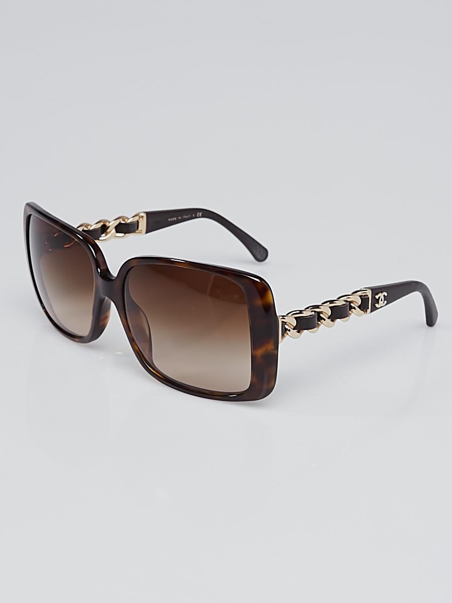 Vintage Chanel gold and black chain sunglasses up for grabs - Luxurylaunches