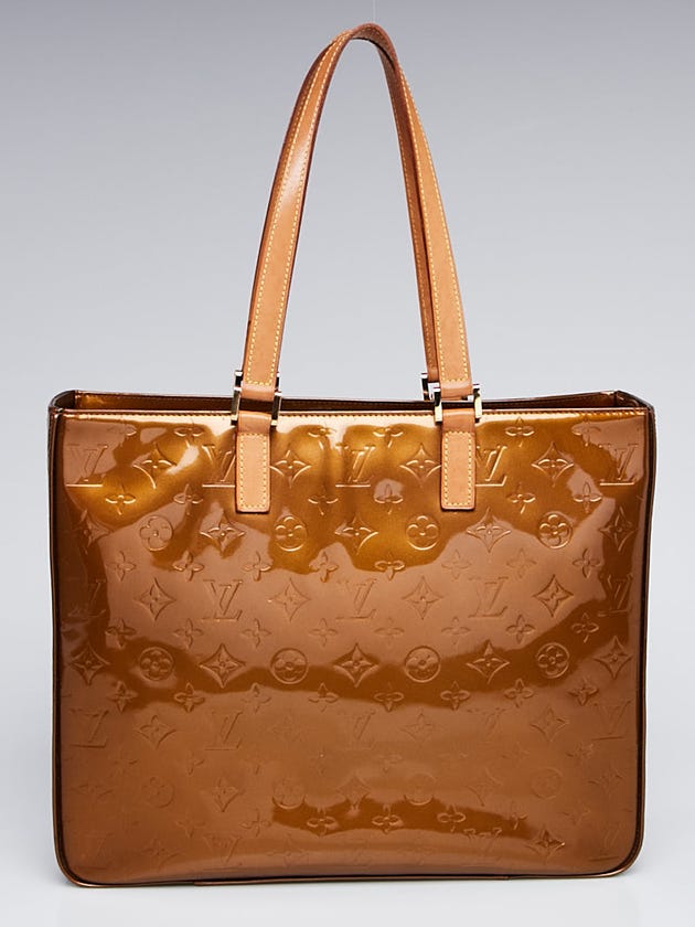 Louis Vuitton Bronze Monogram Vernis Columbus Tote Bag