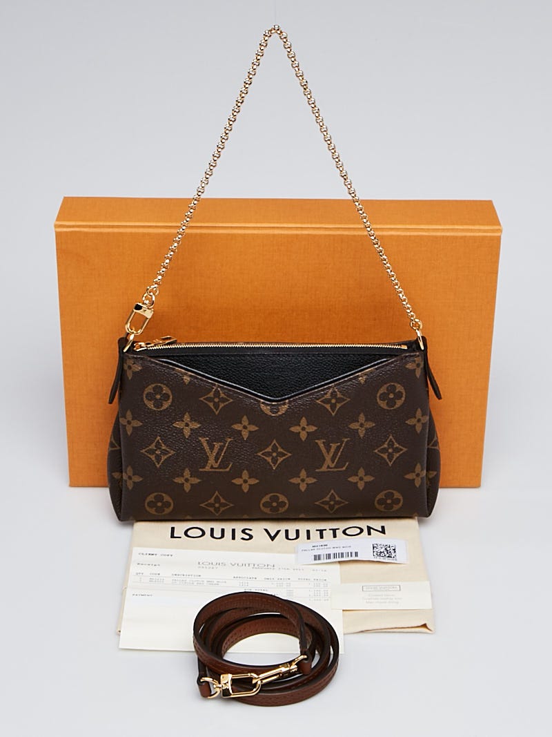 Louis Vuitton Monogram Pallas Clutch Noir