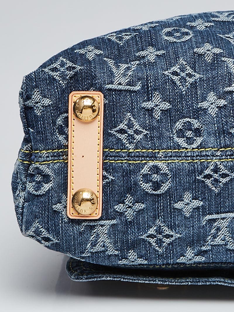 Buy Louis Vuitton Baggy Handbag Denim GM Blue 200001