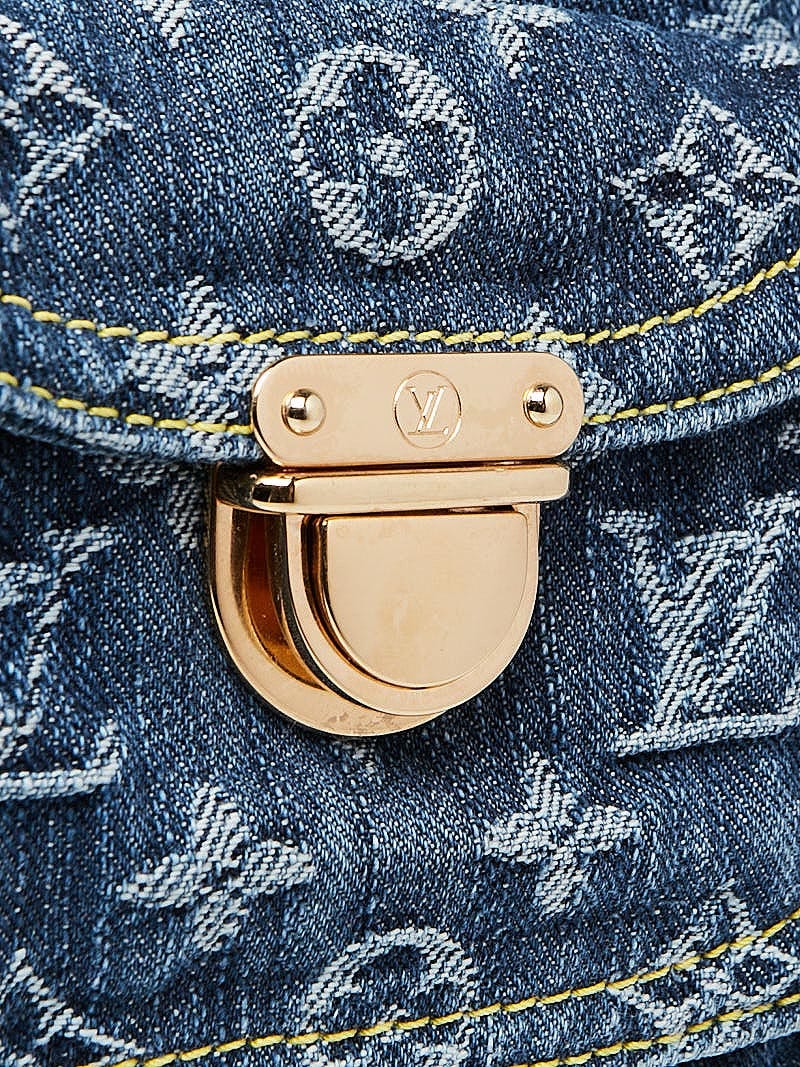 Louis Vuitton - Authenticated Baggy Handbag - Denim - Jeans Blue for Women, Good Condition