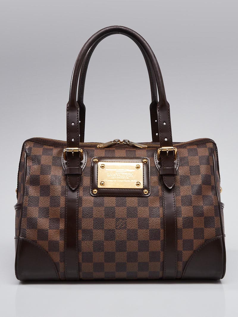 Lot - Louis Vuitton Brown Damier Pattern 'Twice' Bag