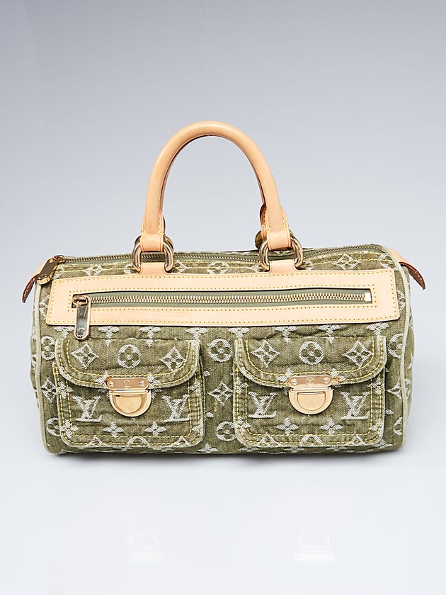 Louis Vuitton Green Denim Monogram Denim Neo Speedy Bag