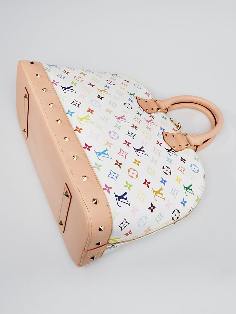Louis Vuitton White / Multicolor Alma Bag – The Closet