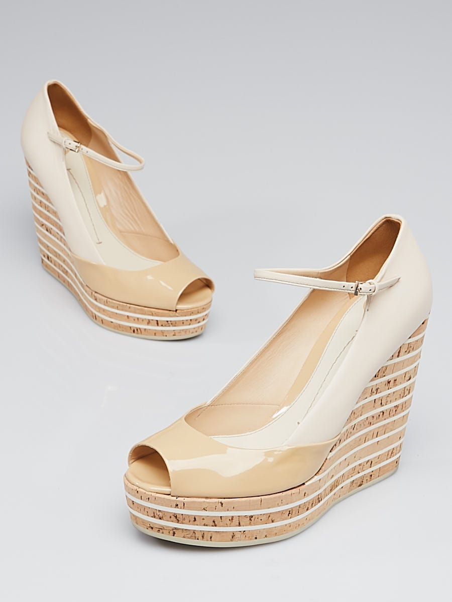 Open toe cork on sale wedges