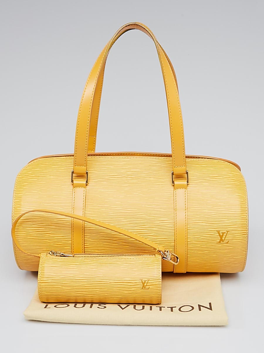 Louis Vuitton Tassil Yellow Epi Leather Soufflot Bag w