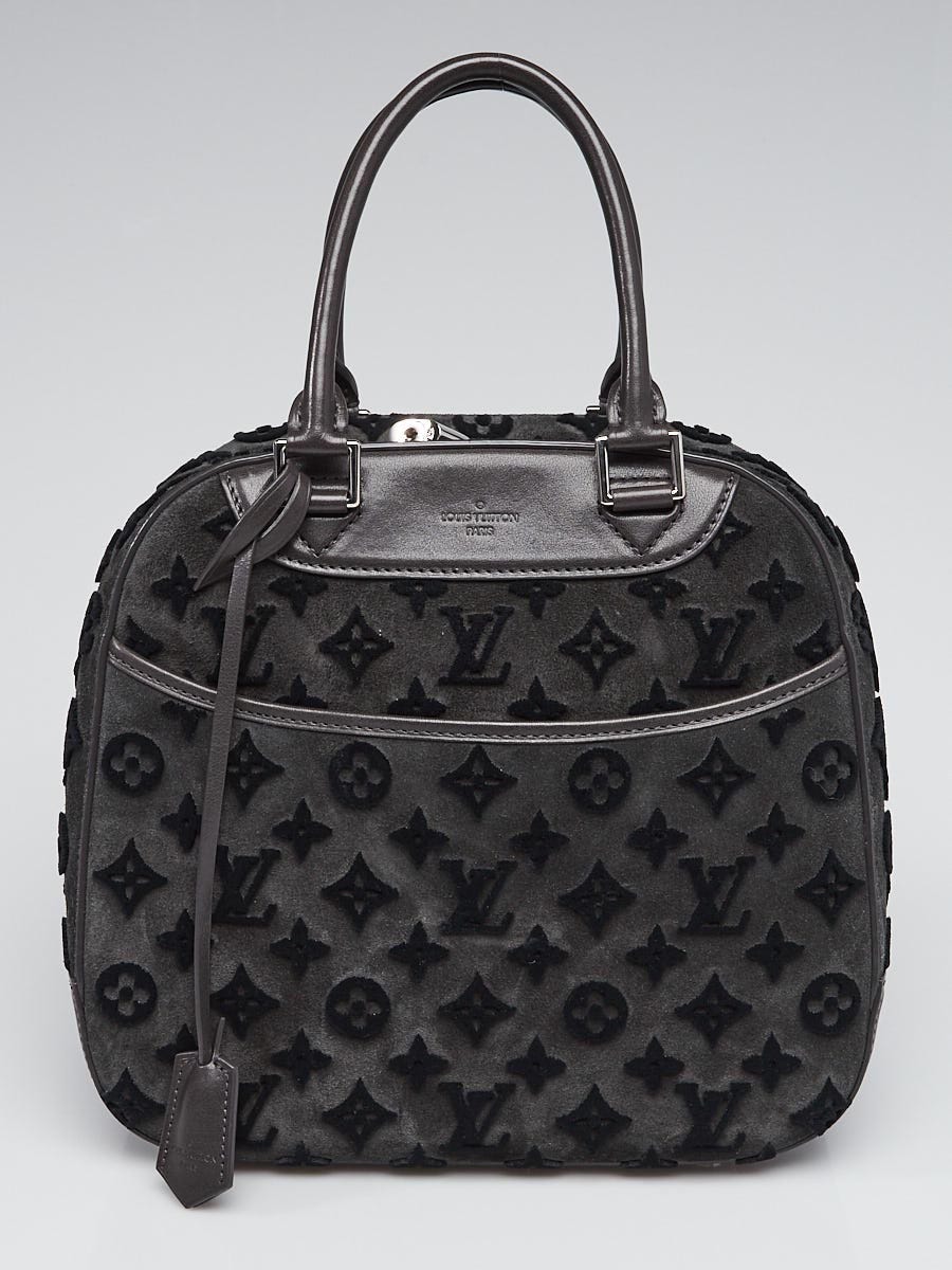 Louis Vuitton Limited Edition Gris Suede Monogram Tuffetage