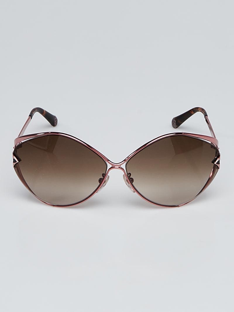 Louis Vuitton Pink Metal Laurel Sunglasses Z0539U | Yoogi display picture 1