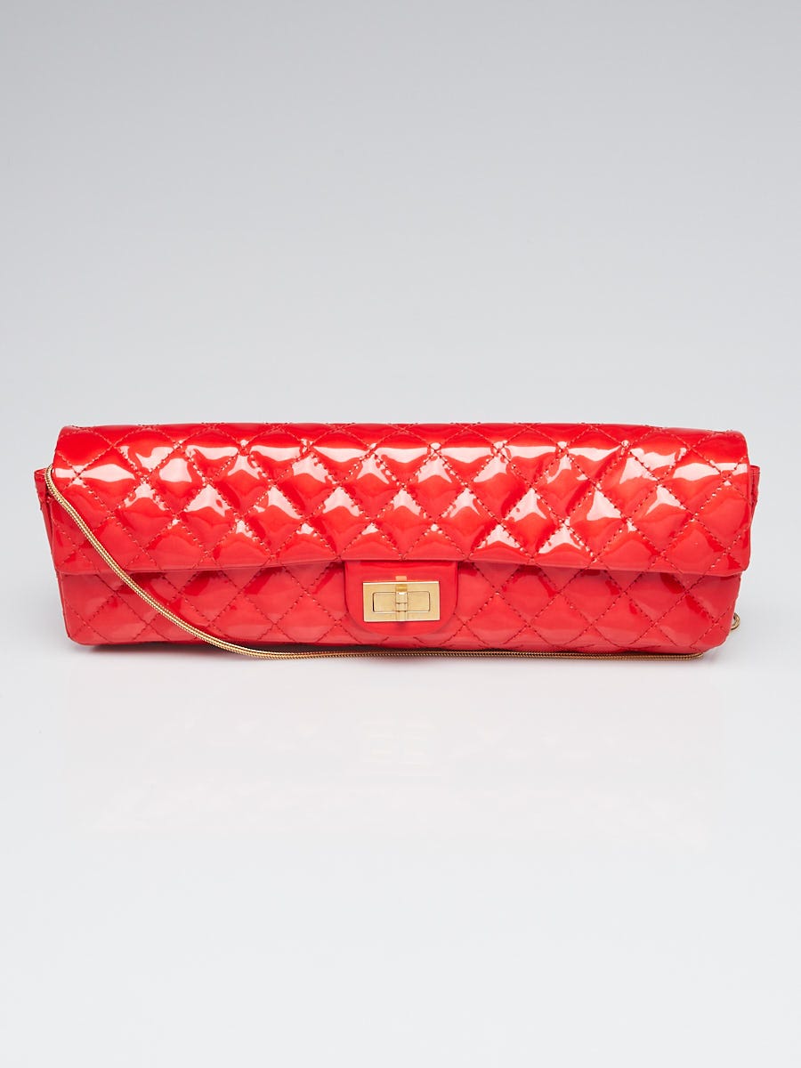 Chanel Pink 2.55 Reissue Quilted Patent Leather East/West Clutch Bag -  Yoogi's Closet