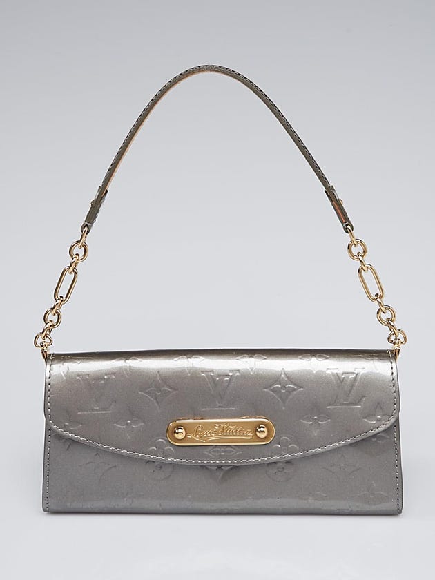 Louis Vuitton Gris Art Deco Monogram Vernis Sunset Boulevard Bag