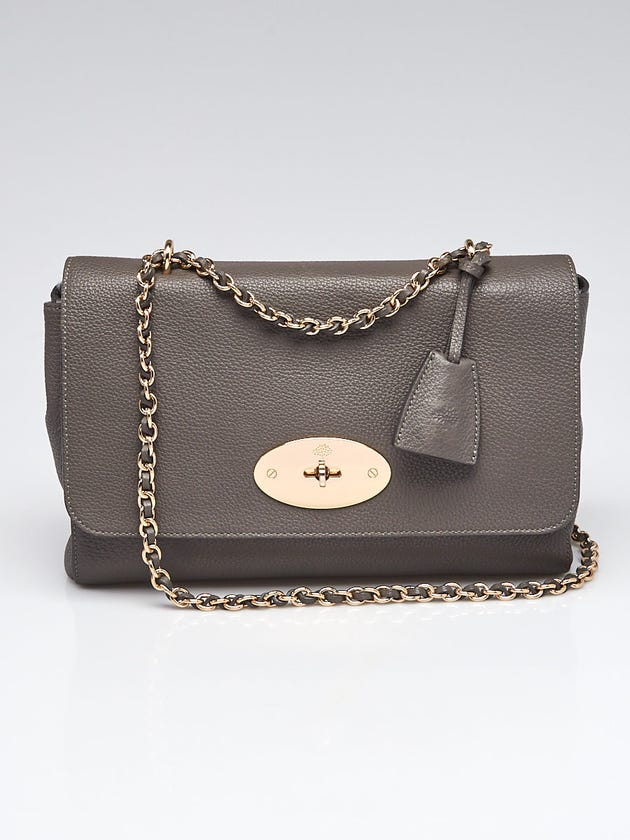 Mulberry Grey Grainy Leather Medium Lily Bag