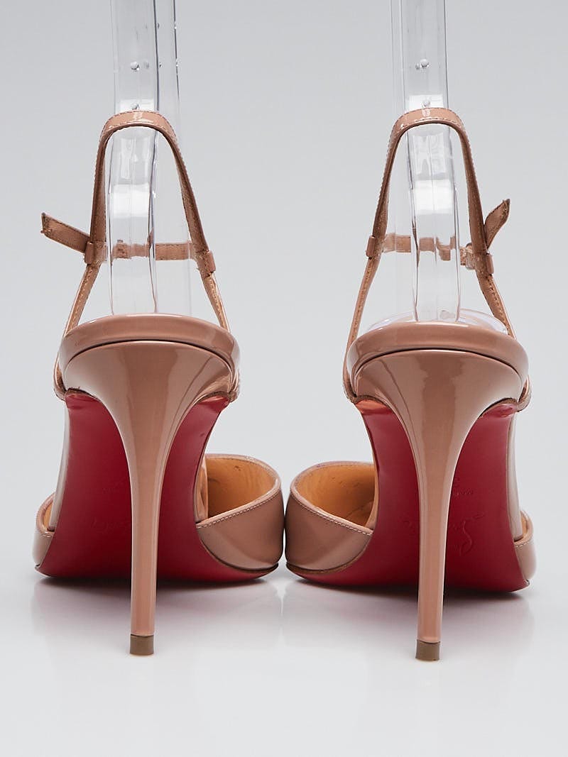 Christian Louboutin So Kate 120mm Pump Nude Patent Leather