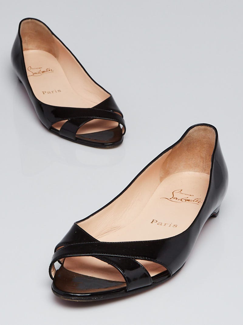 christian louboutin black flats