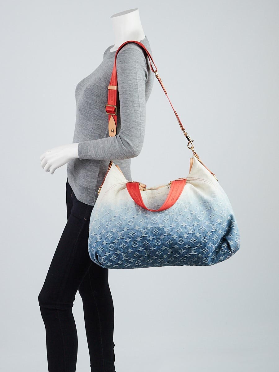Louis Vuitton Limited Edition Blue Denim Monogram Denim Louis Vuitton Limited Edition Blue Denim Monogram Denim