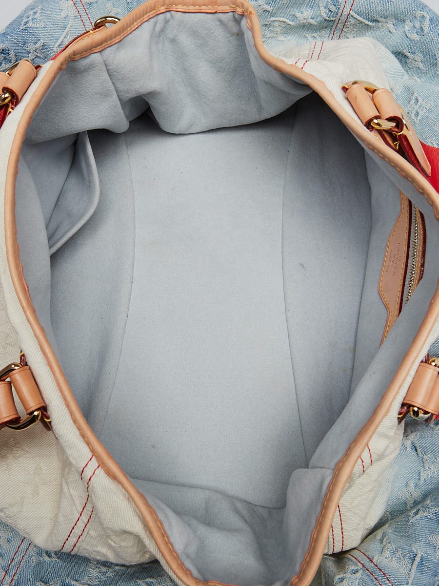 Louis Vuitton Limited Edition Blue Denim Monogram Denim Louis Vuitton Limited Edition Blue Denim Monogram Denim