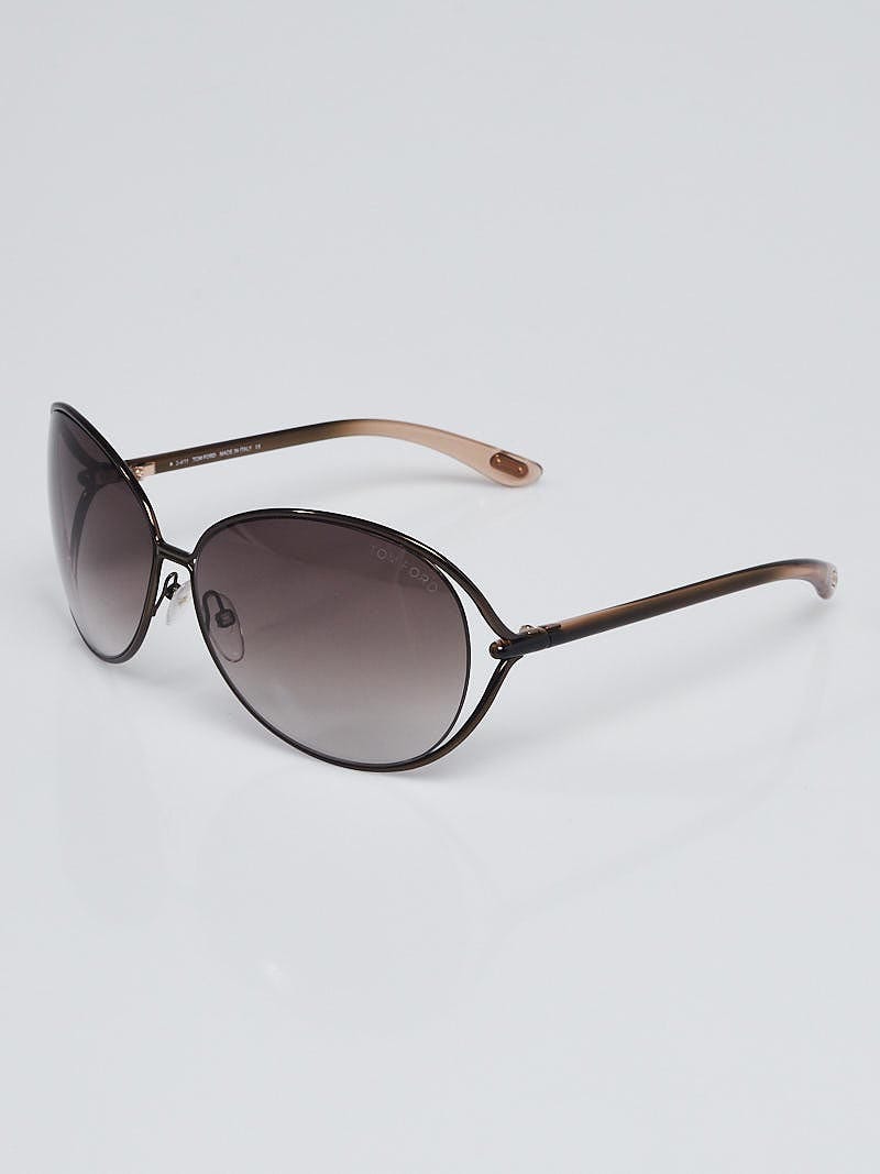 Tom Ford Brown Frame Gradient Tint Clemence Sunglasses -TF158 - Yoogi's  Closet