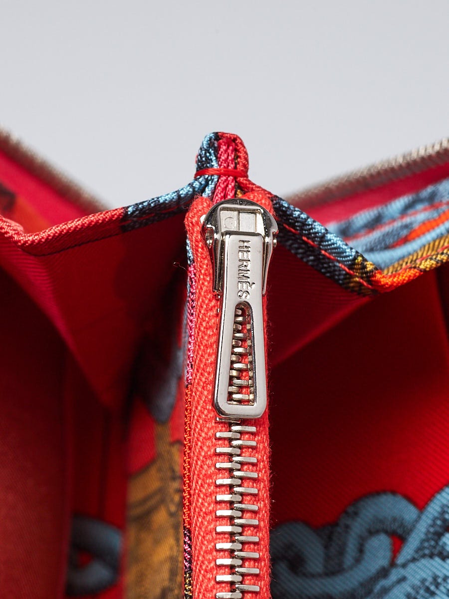 Hermes Rose Azalee Epsom Leather Silk'In Long Wallet | Yoogi's Closet