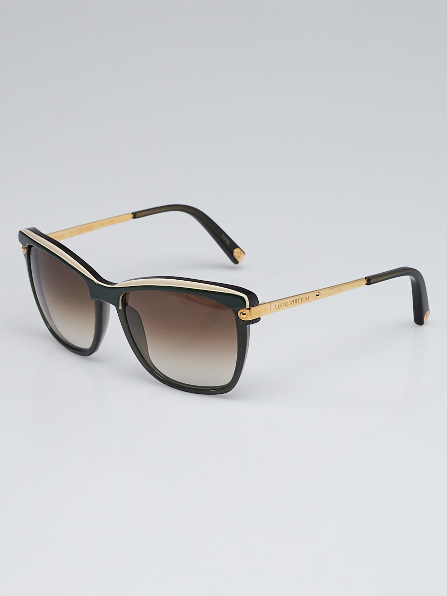 Louis Vuitton Green Acetate Frame Ambrosia Sunglasses Z0602W