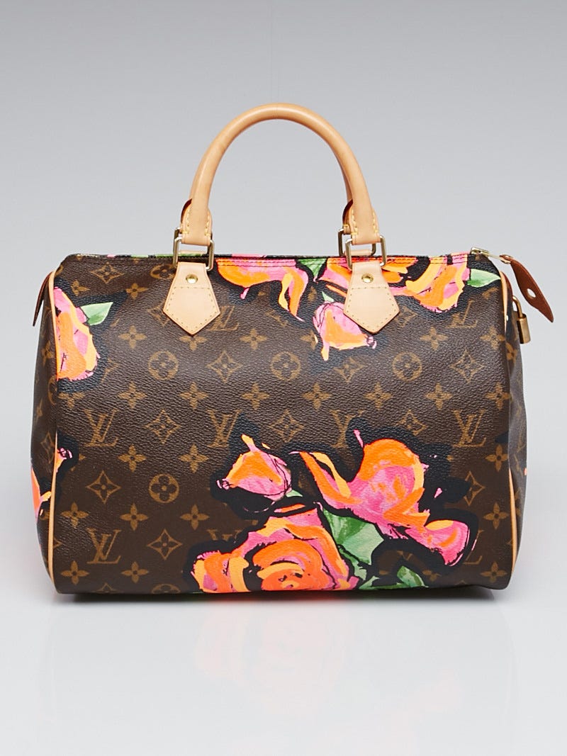 Louis Vuitton Speedy Stephen Sprouse Roses 30 Shoulder Bag