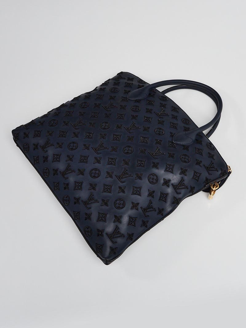 Louis Vuitton Limited Edition Blue Monogram Addiction Lockit Vertical MM  Bag - Yoogi's Closet