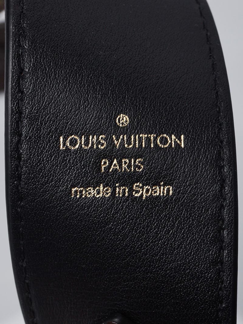 LOUIS VUITTON Monogram Bandouliere Shoulder Strap Black 1205897