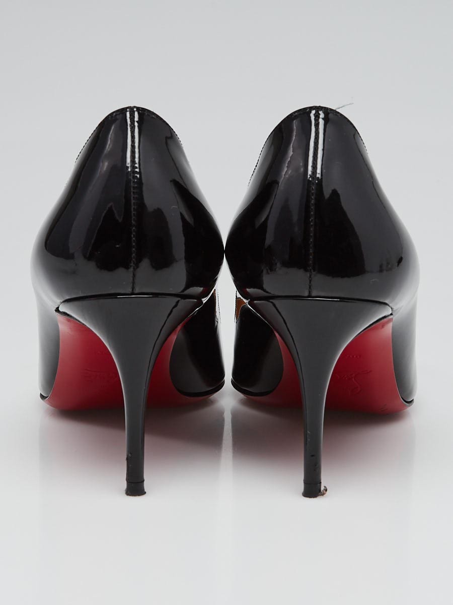 Christian Louboutin Black Patent Leather Decollete 554 70 Pumps