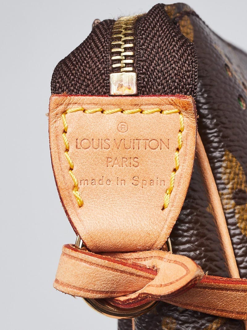 RARE Louis Vuitton 2006 Perforated Monogram Pochette Accessoires