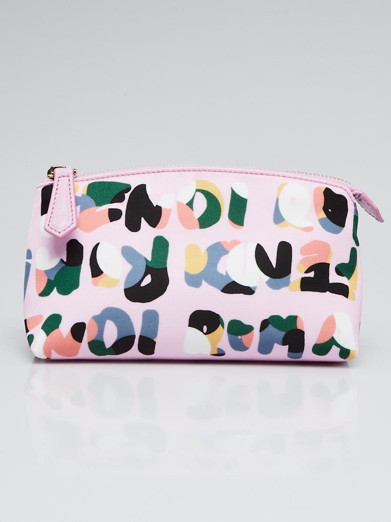 Fendi pink discount cosmetic bag