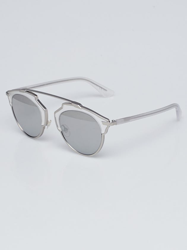 Christian Dior Silver Acetate So Real Brow Bar Sunglasses