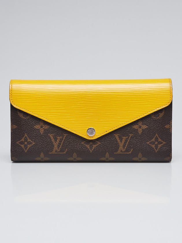 Louis Vuitton Mimosa Epi Leather and Monogram Canvas Marie-Lou Long Wallet