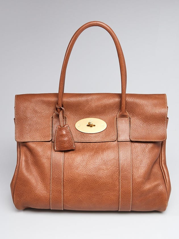 Mulberry Oak Grained Leather Bayswater Bag