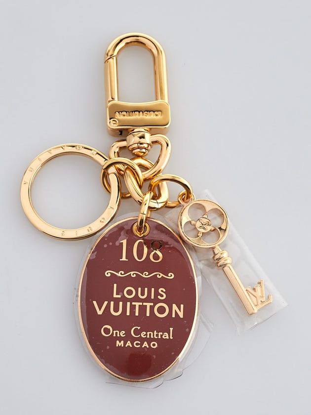 Louis Vuitton Brown and Goldtone 108 Macao Maison Key Holder and Bag Charm