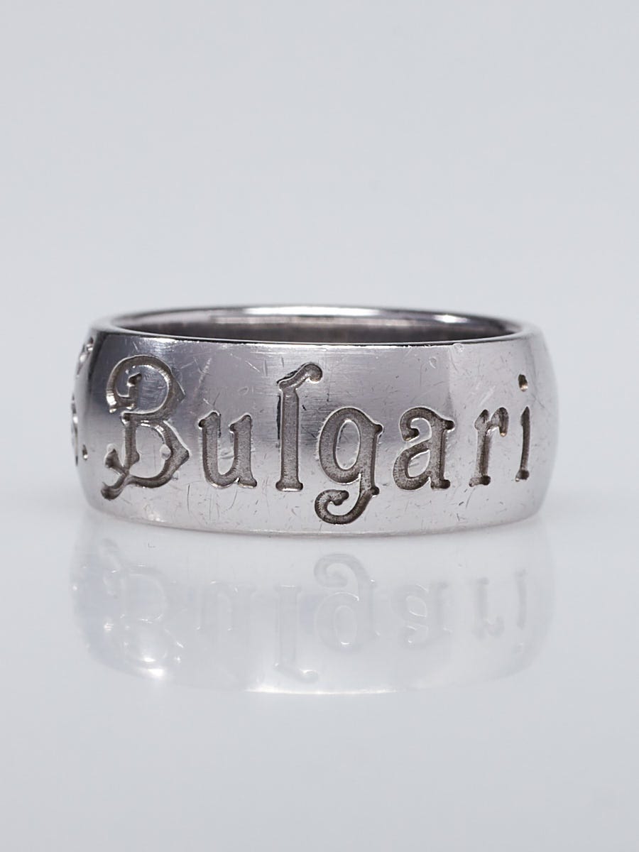 Bvlgari sterling sales silver ring