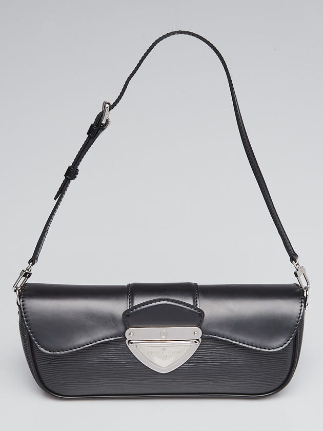 Louis Vuitton Black Epi Leather Montaigne Clutch Bag