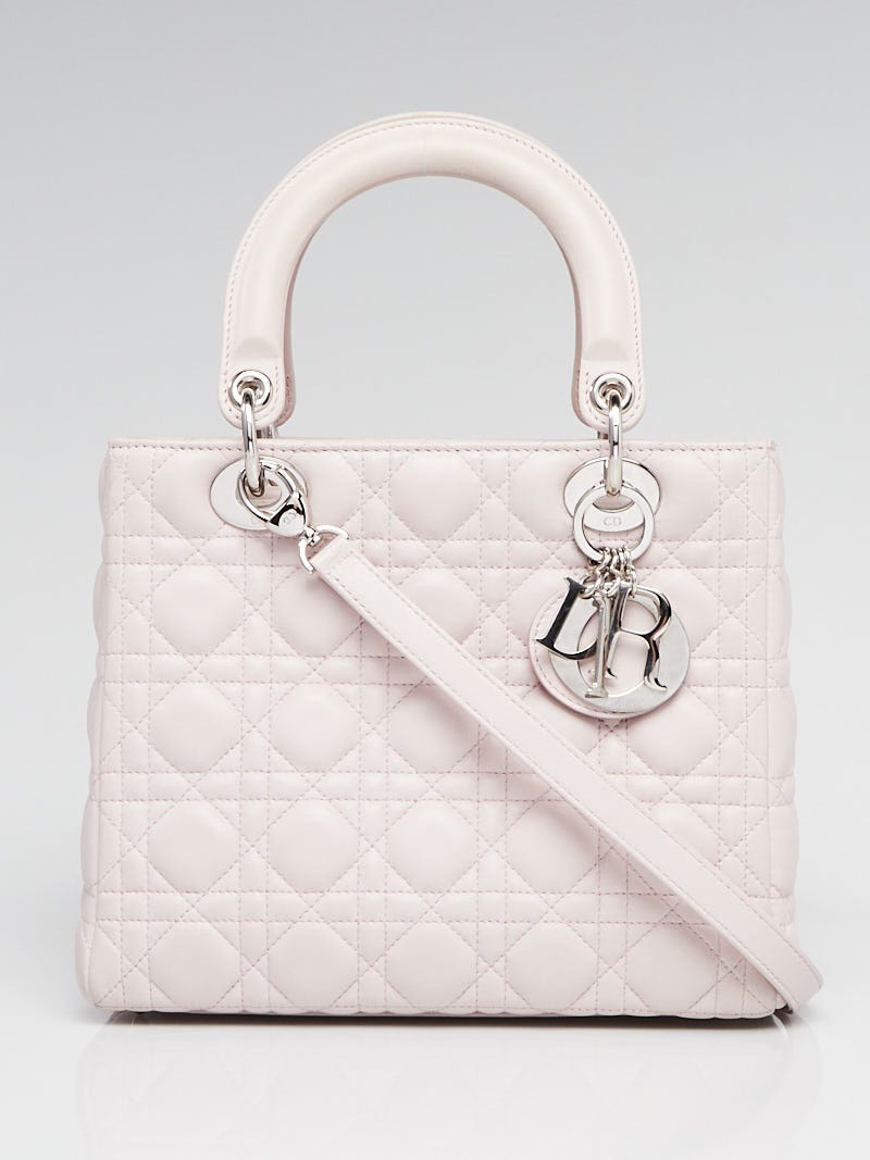 Christian Dior Pink Cannage Lambskin Leather Lady Dior