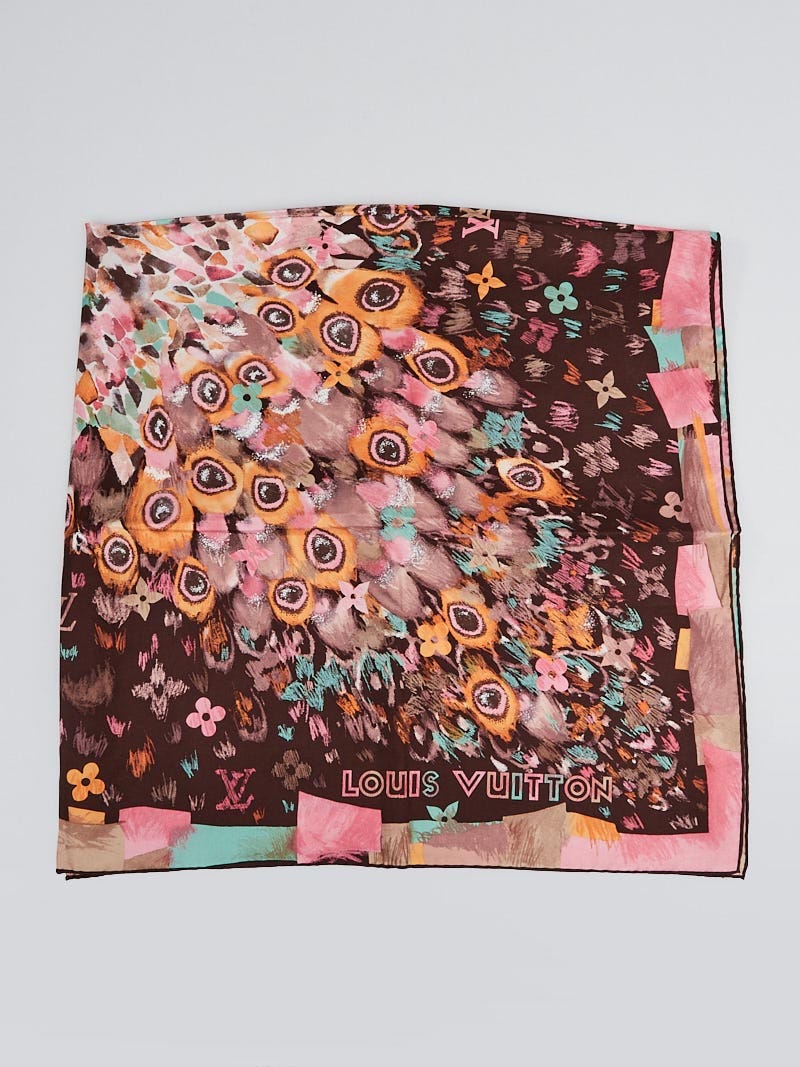 Louis Vuitton Multicolor Print Silk Square Scarf - Yoogi's Closet