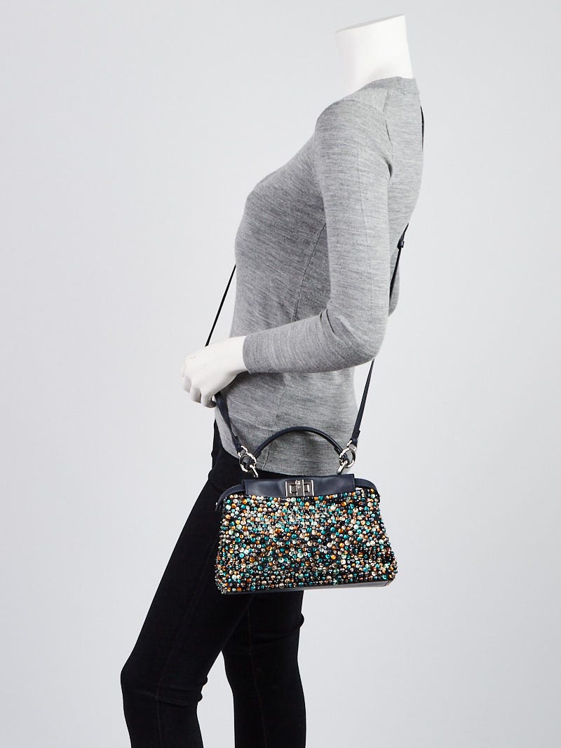 Fendi nano baguette Purple Sequins SATC SJP New Iconic Micro