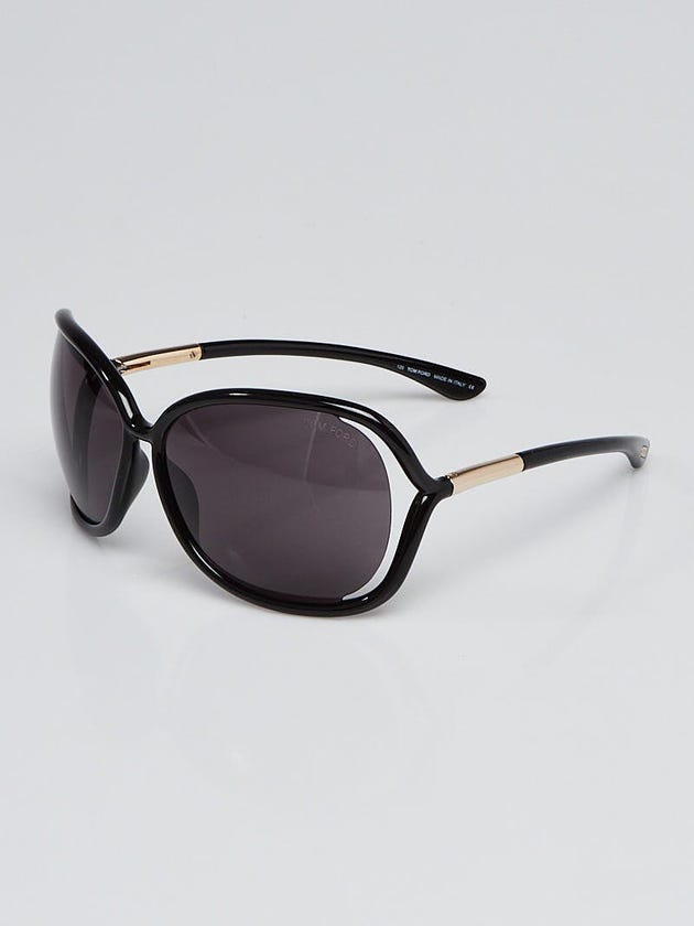 Tom Ford Black Frame Raquel Gradient Tint Sunglasses- TF76