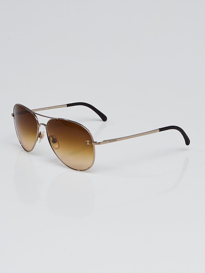 Chanel Aviator Gradient Sunglasses - Black Sunglasses, Accessories