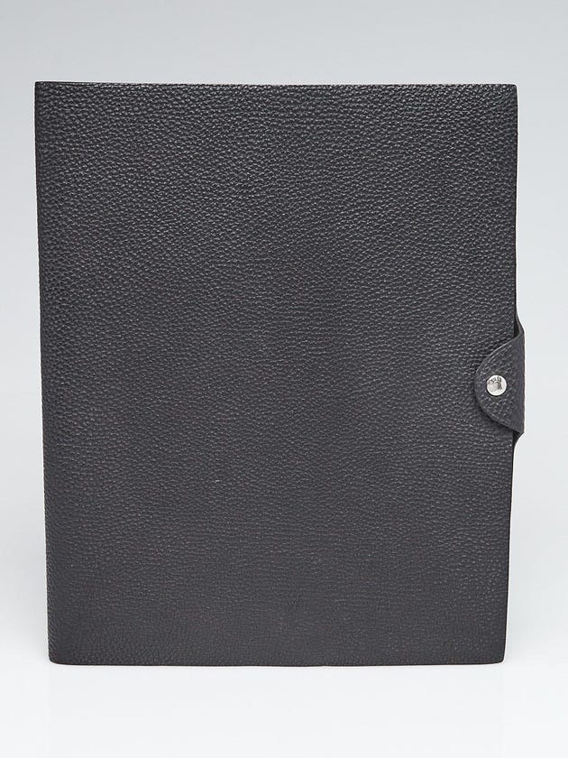 Hermes Black Togo Leather Ulysses GM Agenda/Notebook