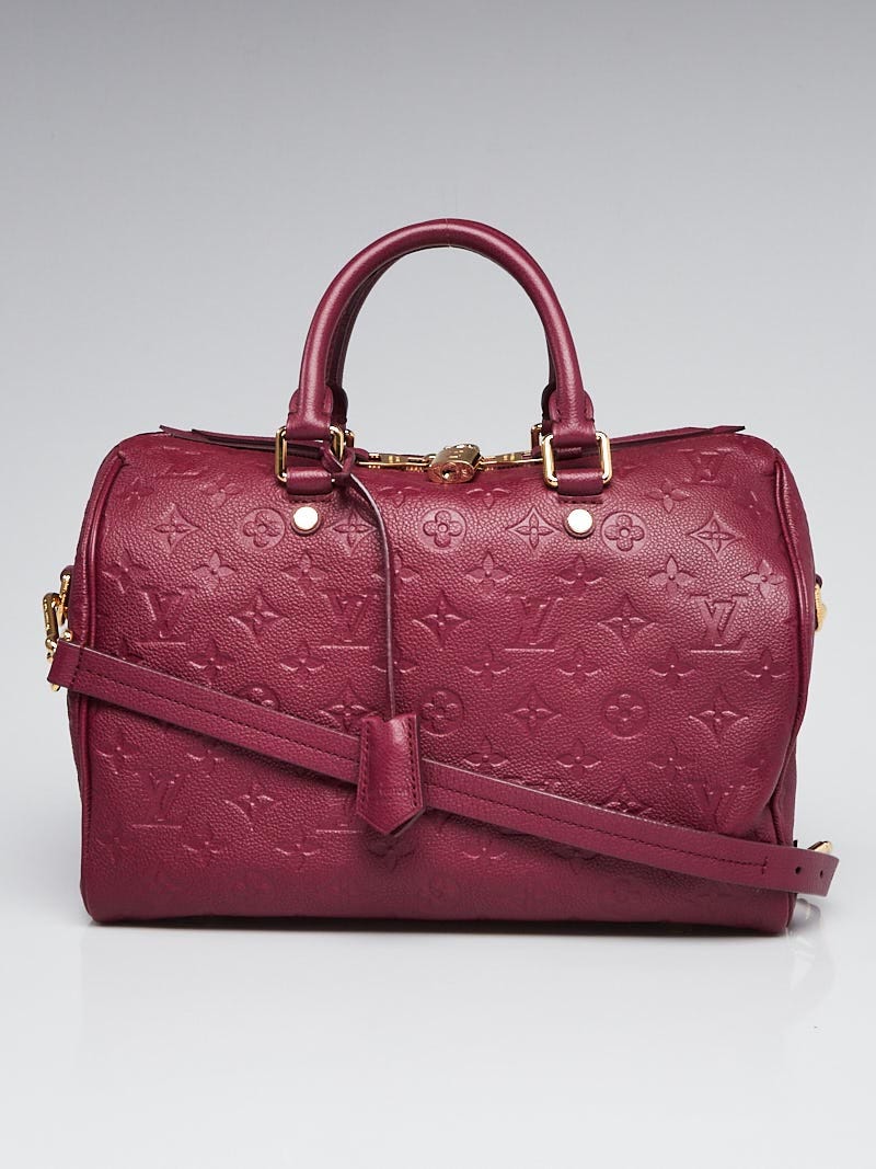 Louis Vuitton Aurore Monogram Empreinte Leather Speedy Bandouliere 30 Bag