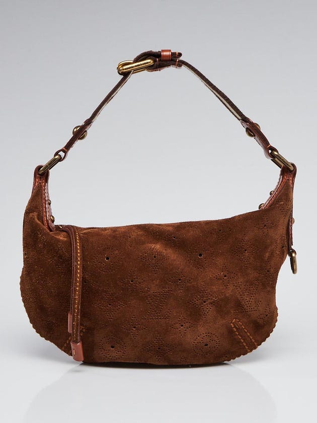 Louis Vuitton Limited Edition Cacao Monogram Suede Onatah PM Bag