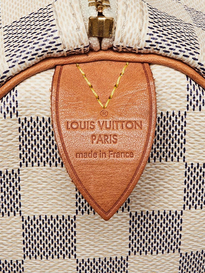 Louis Vuitton Speedy 35 Damier Azur canvas with lock and key – Apalboutique