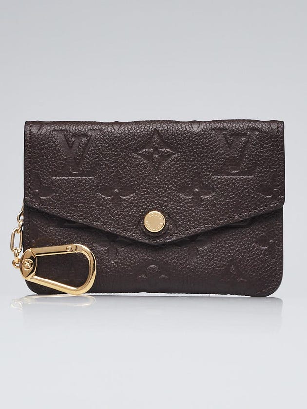 Louis Vuitton Terre Monogram Empreinte Leather Pochette Cles Key and Change Holder