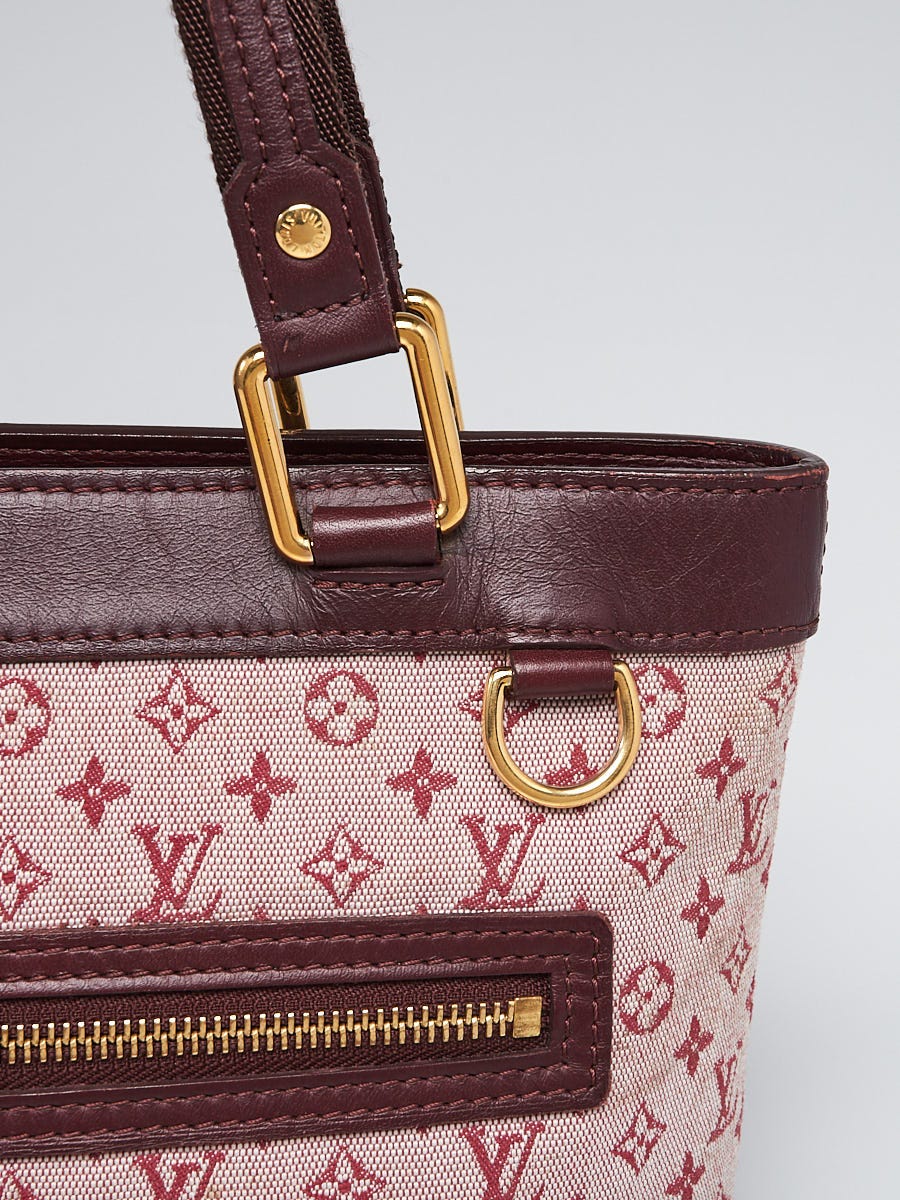 $1300 Louis Vuitton Mini Lin Monogram Red Cherise Lucille GM