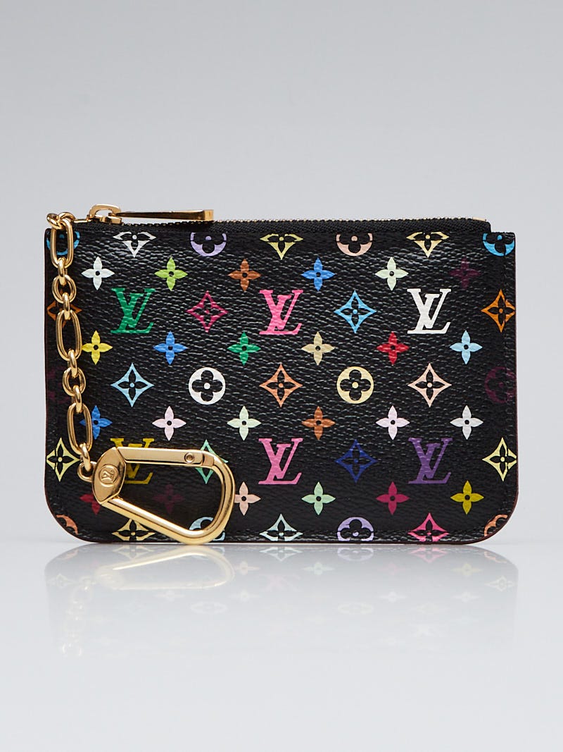 Louis Vuitton Black Monogram Multicolor Pochette Cles NM Key Holder -  Yoogi's Closet