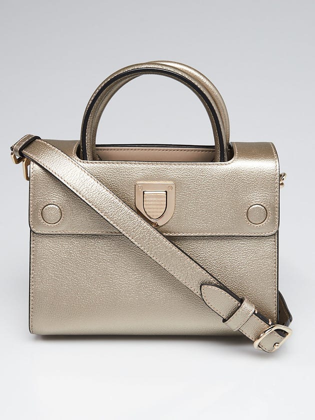 Christian Dior Bronze Pebbled Leather Diorever Mini Bag