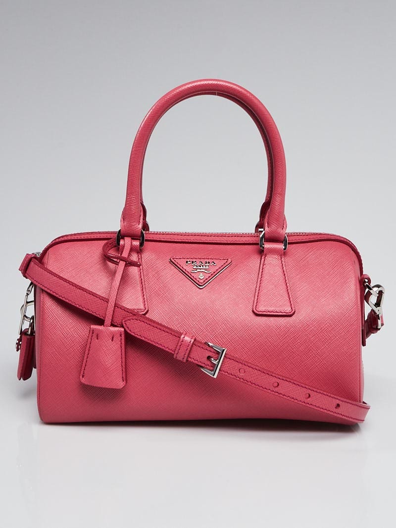 Prada Peonia Saffiano Lux Leather Bowling Bag BL845Y