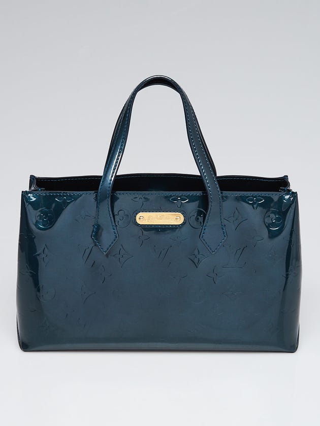 Louis Vuitton Bleu Nuit Monogram Vernis Wilshire PM Bag